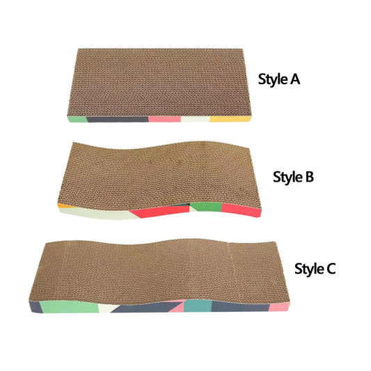 Durable Cardboard Cat Scratcher with Furniture Protection for Indoor Cats and Kittens