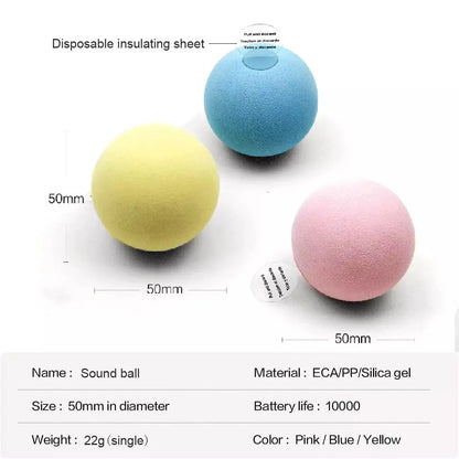 COOYOMO Interactive Cat Toy Ball with Catnip for Engaging Playtime for Kittens and Cats