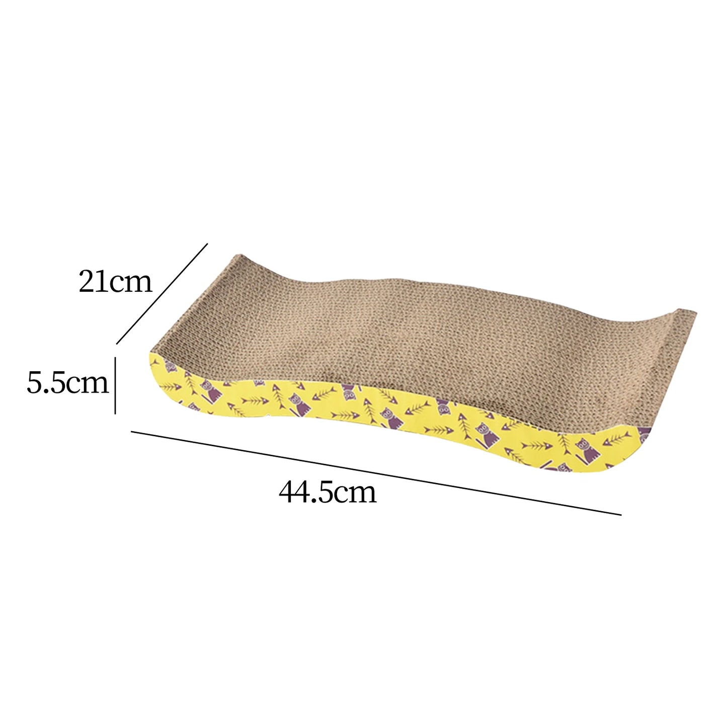 Durable Cardboard Cat Scratcher with Furniture Protection for Indoor Cats and Kittens