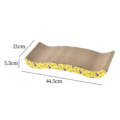 Durable Cardboard Cat Scratcher with Furniture Protection for Indoor Cats and Kittens