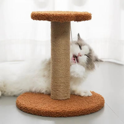 NoEnName_Null Cat Tree Tower with Interactive Ball Toys and Plush Mouse for Engaging Cat Play