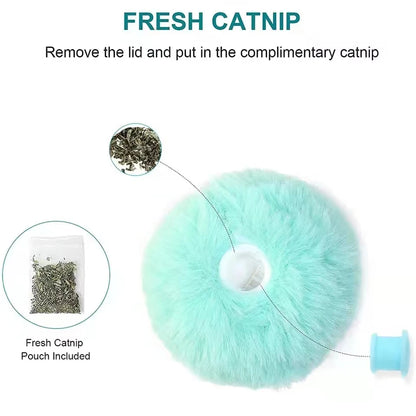 COOYOMO Interactive Cat Toy Ball with Catnip for Engaging Playtime for Kittens and Cats