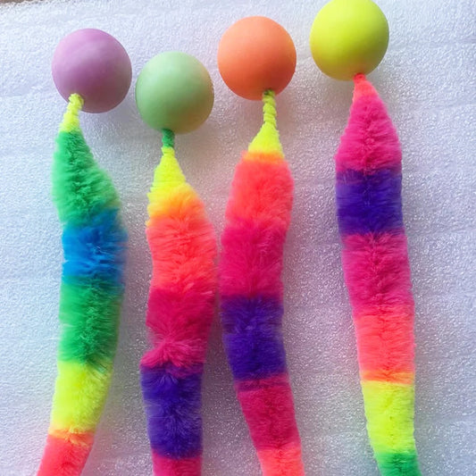 NoBrand Interactive Cat Toy with Colorful Bouncing Ball for Indoor Cats