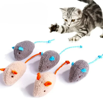 Interactive Plush Cat Toys with Durable Linen for Small Breeds Indoor Play