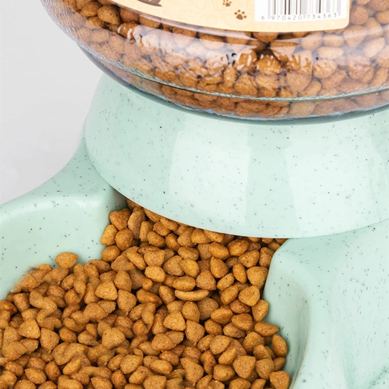Colorful Automatic Feeder Bowls with Large Capacity for Medium-Sized Dogs and Cats