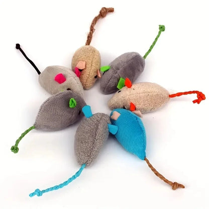 Interactive Plush Cat Toys with Durable Linen for Small Breeds Indoor Play
