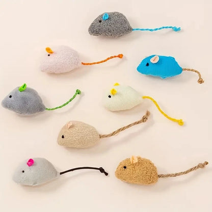 Interactive Plush Cat Toys with Durable Linen for Small Breeds Indoor Play