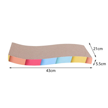 Durable Cardboard Cat Scratcher with Furniture Protection for Indoor Cats and Kittens