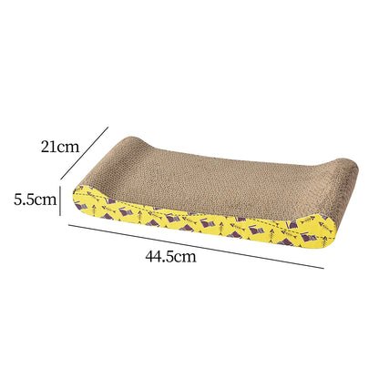Durable Cardboard Cat Scratcher with Furniture Protection for Indoor Cats and Kittens