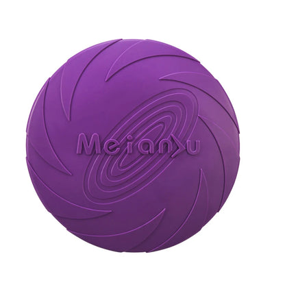 Durable Silicone Flying Disc Chew Toy for Active Dogs Outdoors