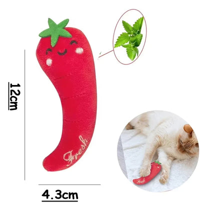 NoEnName_Null Plush Catnip Toys Set with Anti-boredom Features for Indoor Cats