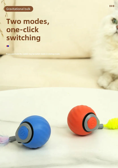 NoBrand Interactive Cat Toy Ball with Self-Rotating Mechanism for Indoor and Outdoor Play