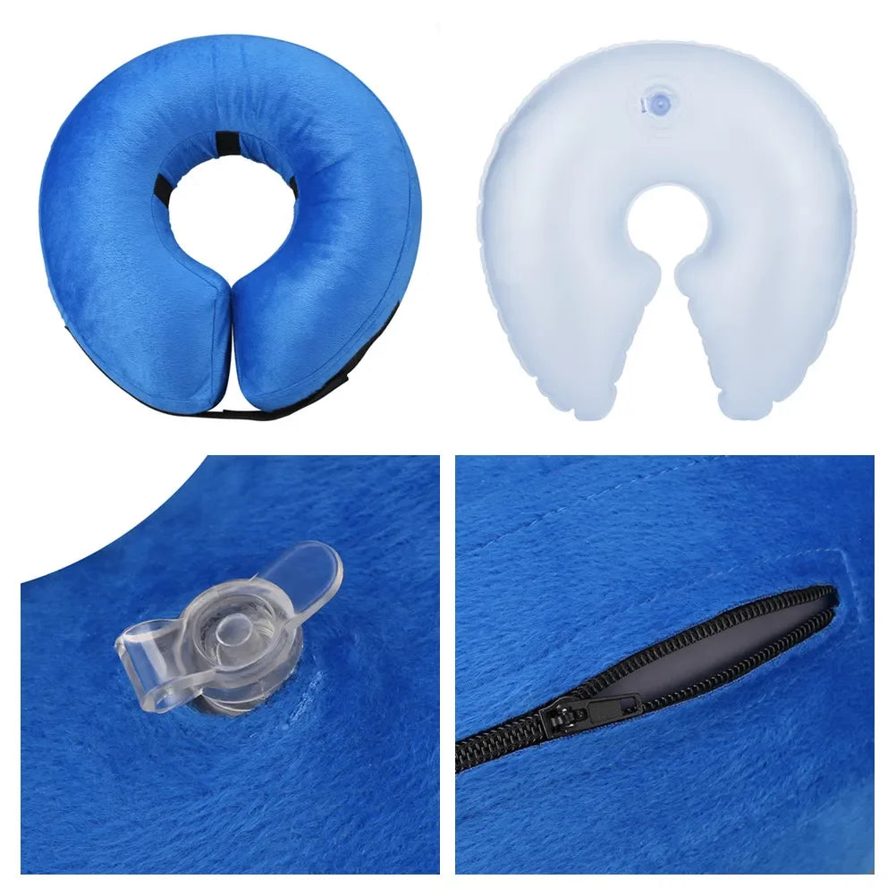 Inflatable Protective Dog Collar for Post Surgery Recovery for Small Medium Large Pets
