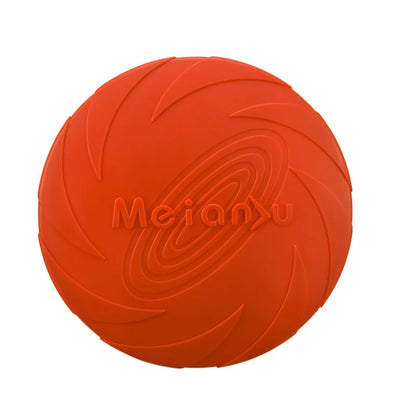 Durable Silicone Flying Disc Chew Toy for Active Dogs Outdoors