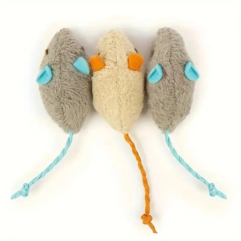 Interactive Plush Cat Toys with Durable Linen for Small Breeds Indoor Play
