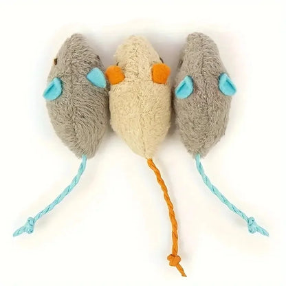 Interactive Plush Cat Toys with Durable Linen for Small Breeds Indoor Play
