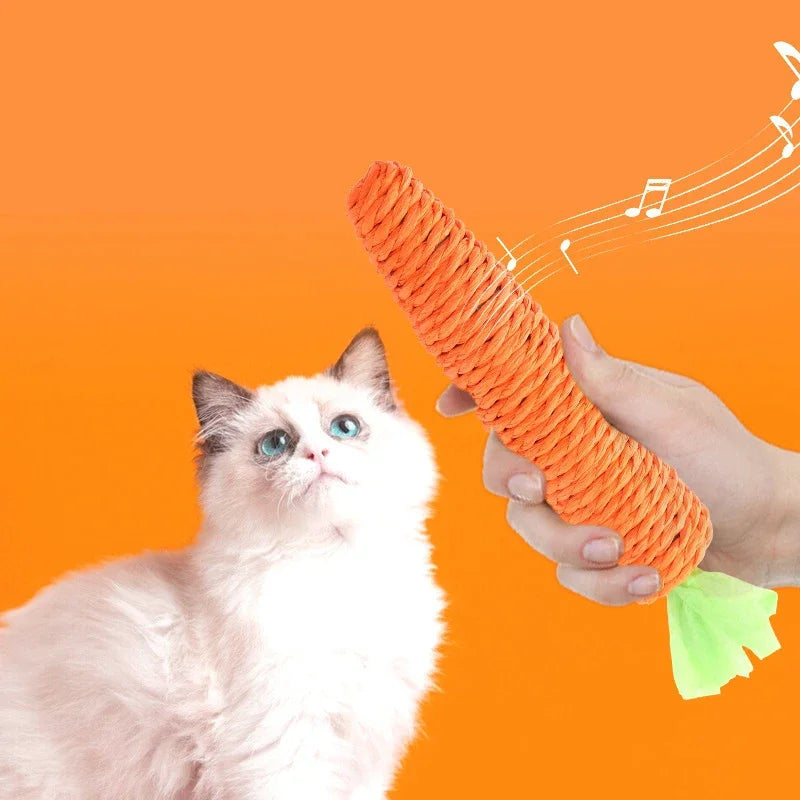 NoBrand Interactive Cat Chew Toy with Sound for Dental Care and Play