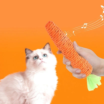 NoBrand Interactive Cat Chew Toy with Sound for Dental Care and Play