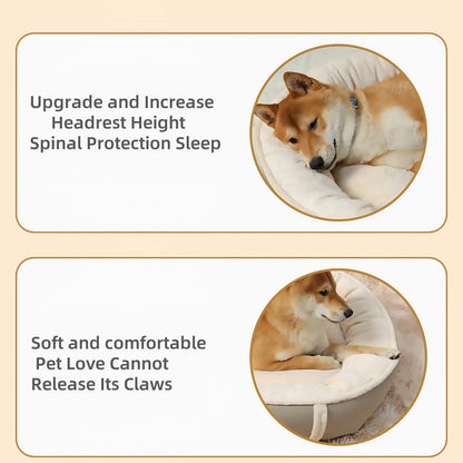 Premium Corduroy Dog and Cat Bed with Anti-Slip Design for Ultimate Comfort and Safety
