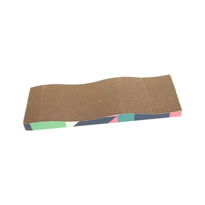 Durable Cardboard Cat Scratcher with Furniture Protection for Indoor Cats and Kittens