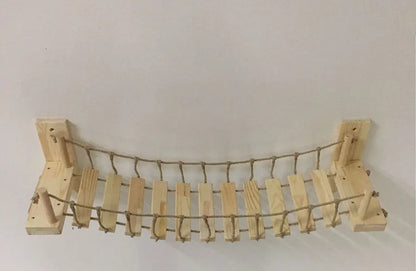 NoEnName_Null Wall Mounted Cat Bridge with Scratching Post for Active Felines
