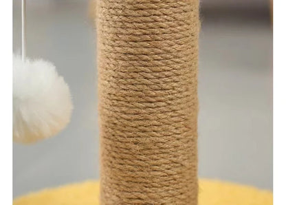 NoEnName_Null Cat Tree Tower with Interactive Ball Toys and Plush Mouse for Engaging Cat Play