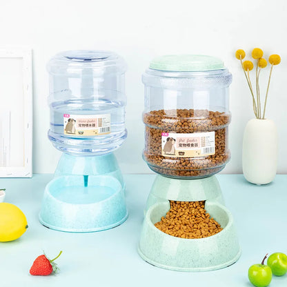 Colorful Automatic Feeder Bowls with Large Capacity for Medium-Sized Dogs and Cats