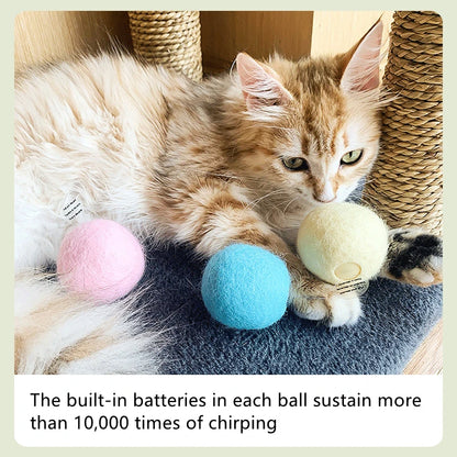COOYOMO Interactive Cat Toy Ball with Catnip for Engaging Playtime for Kittens and Cats