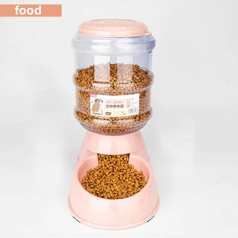 Colorful Automatic Feeder Bowls with Large Capacity for Medium-Sized Dogs and Cats