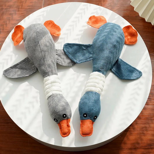 Durable Fleece Pet Toy with Geese Sound for Engaging Playtime for Dogs and Cats