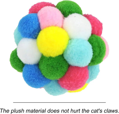 Eco-Friendly Cat Toys with Colorful Bells for Interactive Playtime