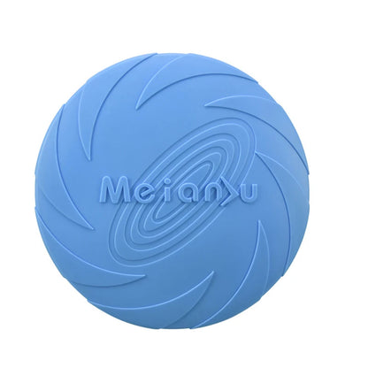 Durable Silicone Flying Disc Chew Toy for Active Dogs Outdoors