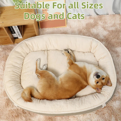 Premium Corduroy Dog and Cat Bed with Anti-Slip Design for Ultimate Comfort and Safety