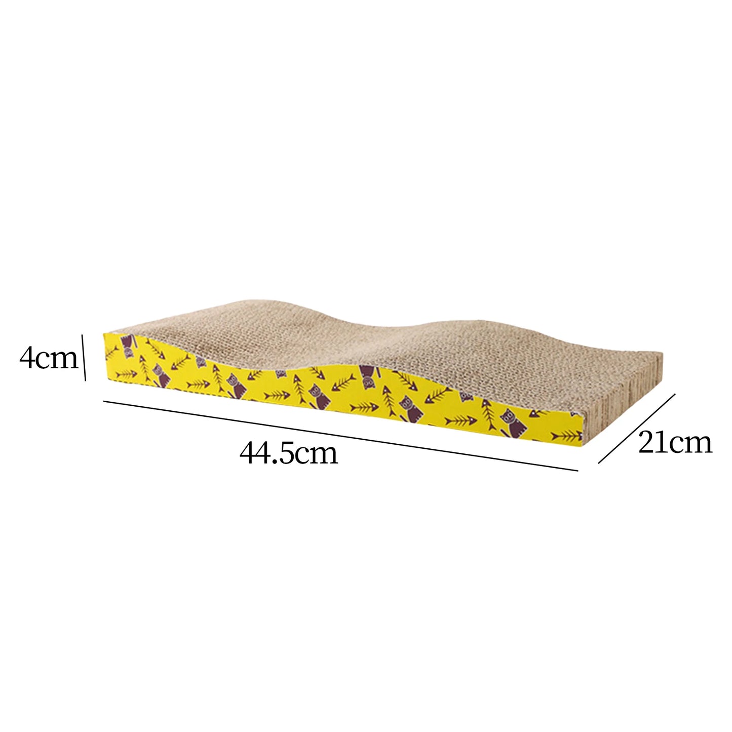 Durable Cardboard Cat Scratcher with Furniture Protection for Indoor Cats and Kittens