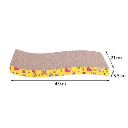 Durable Cardboard Cat Scratcher with Furniture Protection for Indoor Cats and Kittens