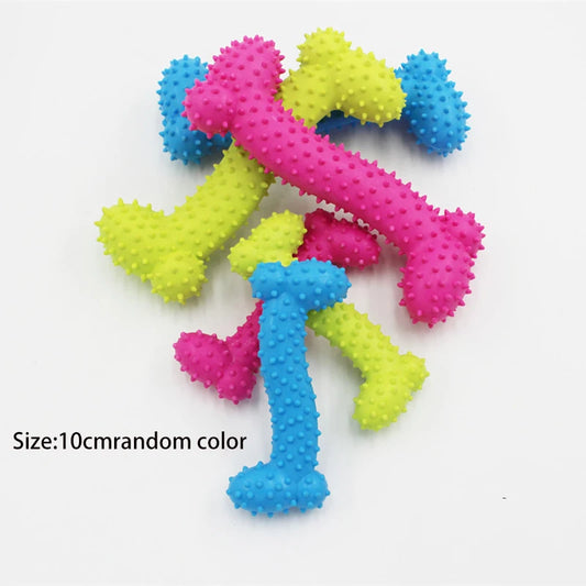 Indestructible Chew Toy for Small Dogs with Dental Cleaning Features for Engaging Playtime