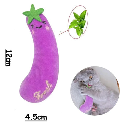 NoEnName_Null Plush Catnip Toys Set with Anti-boredom Features for Indoor Cats