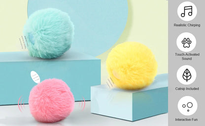 COOYOMO Interactive Cat Toy Ball with Catnip for Engaging Playtime for Kittens and Cats