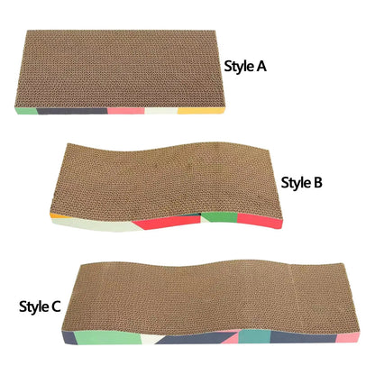 Durable Cardboard Cat Scratcher with Furniture Protection for Indoor Cats and Kittens
