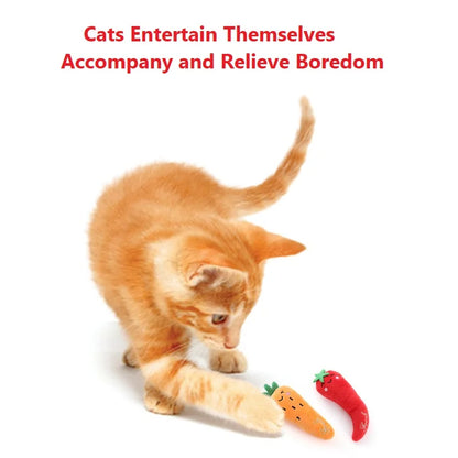 NoEnName_Null Plush Catnip Toys Set with Anti-boredom Features for Indoor Cats