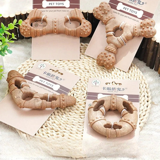 NoEnName_Null Dog Toys Chew-Resistant Imitation Bones for Teething Relief and Dental Health