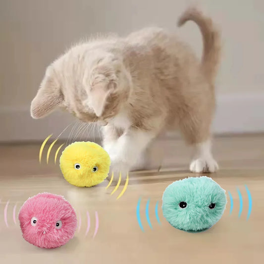 COOYOMO Interactive Cat Toy Ball with Catnip for Engaging Playtime for Kittens and Cats