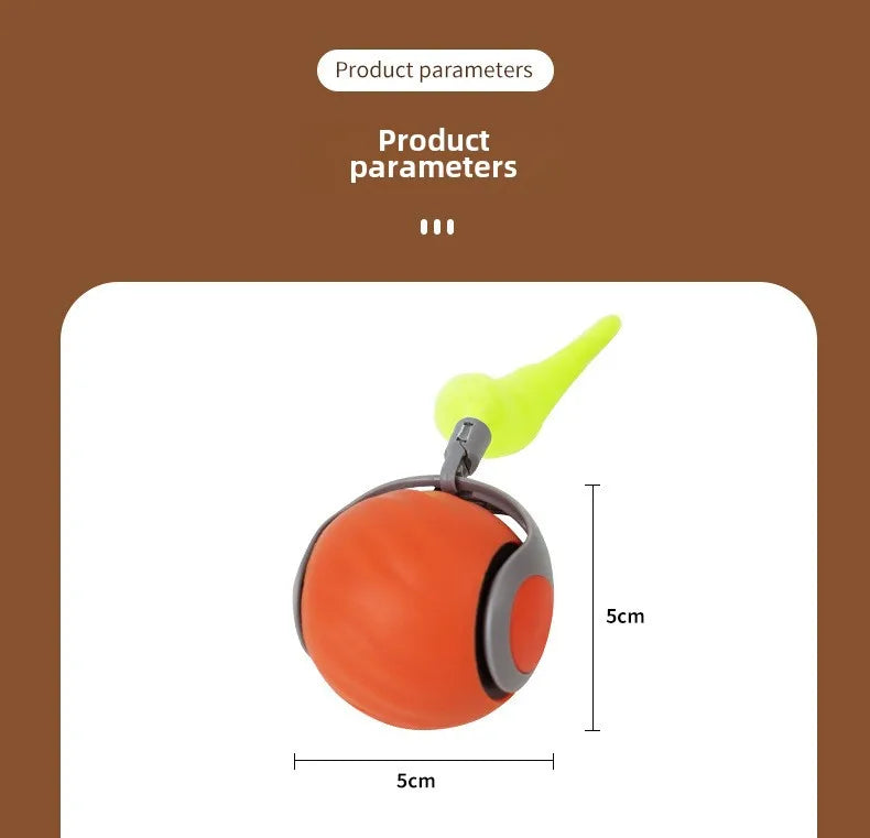 NoBrand Interactive Cat Toy Ball with Self-Rotating Mechanism for Indoor and Outdoor Play
