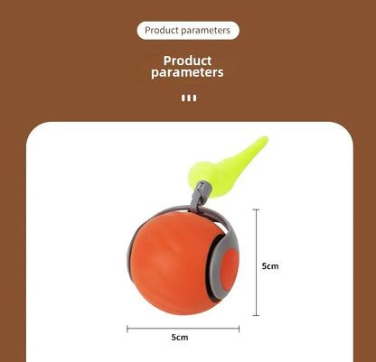 NoBrand Interactive Cat Toy Ball with Self-Rotating Mechanism for Indoor and Outdoor Play