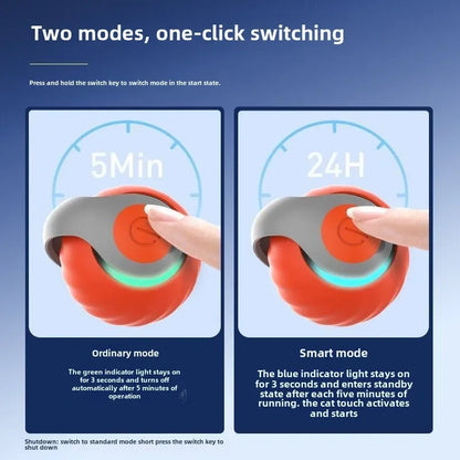 NoBrand Interactive Cat Toy Ball with Self-Rotating Mechanism for Indoor and Outdoor Play
