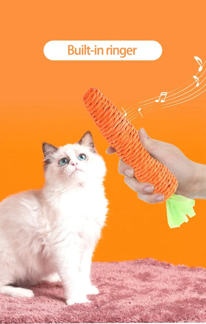 NoBrand Interactive Cat Chew Toy with Sound for Dental Care and Play