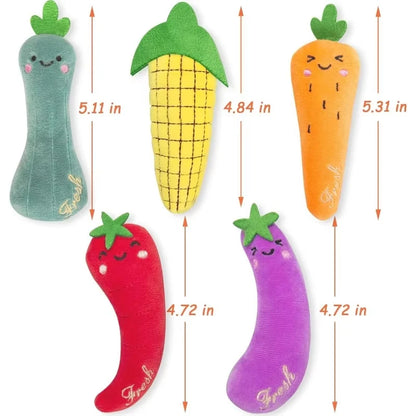 NoEnName_Null Plush Catnip Toys Set with Anti-boredom Features for Indoor Cats