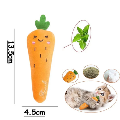 NoEnName_Null Plush Catnip Toys Set with Anti-boredom Features for Indoor Cats