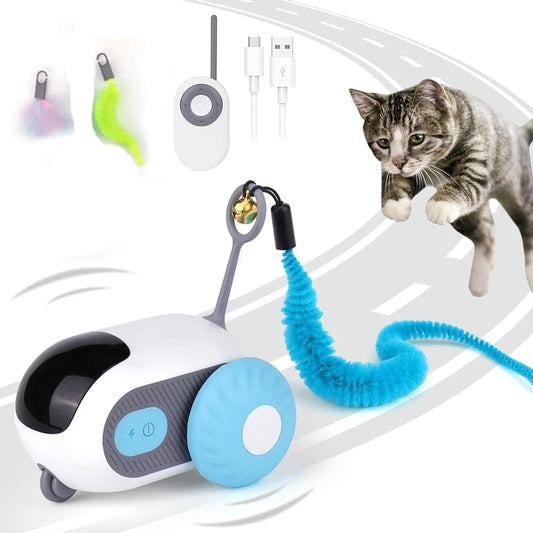 Smart Cat Toy with Remote Control and Dual Modes for Interactive Play with Cats and Dogs