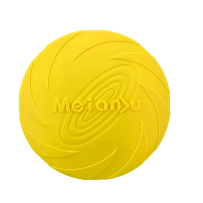 Durable Silicone Flying Disc Chew Toy for Active Dogs Outdoors